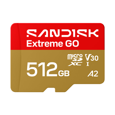 【SanDisk】Extreme GO 512G microSDXC A2 U3 UHS-I V30 4K 記憶卡