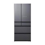 Panasonic 國際牌 550L 日製六門無框玻璃變頻電冰箱 霧晶灰 NR-F553WX-H1, , large