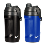NIKE FUEL JUG 大口徑霸水壺 40OZ/1180ml 運動水壺 轉蓋式 輕量 保冷 鉤狀提把 可機洗 N101379703140黑、N101379740540藍, , large
