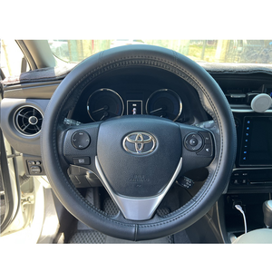 CAR WAY Bull King Genuine Leather Steering Wheel Cover (Steering Wheel Cover, Genuine Leather)