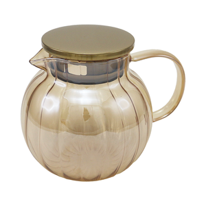 AWANA耐熱玻璃南瓜壺-1200ml-茶色-1組