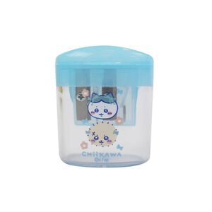 吉伊卡哇橢圓雙孔削筆器-藍
