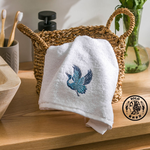 【SOLO歐洲家居】LCW Home 土耳其製 50x80cm 藍鶴繡花純棉毛巾 100%純棉 超吸水, , large