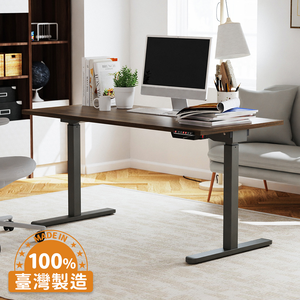 【KAKU健康生活】KA-4855 臺灣製造[優仕款]電動升降桌-直邊 150x70cm 多色可選