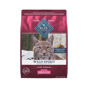 【Blue Buffalo藍摯】原野精靈 鮭魚無穀配方11磅 成貓飼料 貓乾糧(貓糧/貓飼料)