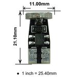 【PA LED】T10 3晶 三星 5630 SMD LED 黃光 白光 橘光 側燈 側方向燈 方向燈 小燈 定位燈, , large
