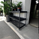 【 SHAONIANNA.TW 】綠植生活感 Urban Mesh 工業風多功能推車架｜可放盆栽 Loft Grid 工業網格推車｜花器／收納兩用, , large