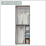 【唯熙傢俱】蘿拉鋼刷白2.5尺衣櫃, , large