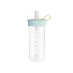 LL bubble tea water bottle 750ml, 軟萌棉花糖藍, large