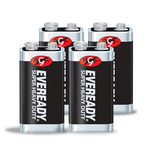EVEREADY永備 9V 黑金剛 碳鋅電池 方形電池(4入), , large