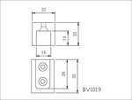 Square Pole Socket, , large