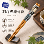 【HIYASU日安工坊】羽浮世繪竹筷-抗菌防黴系列, , large