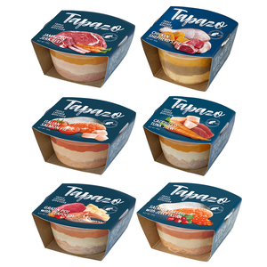 【TAPAZO 特百滋】 開胃三層杯 全齡貓 貓餐盒 80gX24入 口味任選(貓罐頭/副食罐)