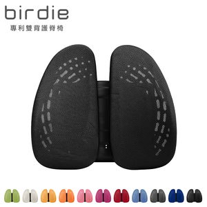 【Birdie】德國專利雙背護脊墊/辦公坐椅護腰墊/汽車靠墊-多色可選-二入