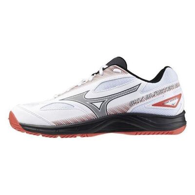 Mizuno Sky Blaster 3 男女 羽球鞋 桌球 寬楦 運動 訓練 基本款 白黑紅 [71GA234503]