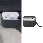 【山水之寶】UNIQ AirPodsPro 2、AirPodsPro保護殼Lino素色簡約液態矽膠藍牙耳機保護套 附掛繩 原廠公司貨, 灰色, large