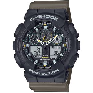 CASIO 卡西歐 G-SHOCK 經典配色系列 雙顯手錶 GA-100TU-1A3