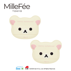 [千康嚴MilleF&eacute;e 棉花糖絲滑氣墊粉撲2人-小白熊