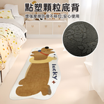 【上手家居】仿羊絨床邊地毯40x120cm lucky(防滑地墊/長地毯/床邊毯/床邊地墊/長地墊/仿羊絨地毯/室內地墊), , large