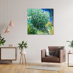 【御畫房】紫丁香花叢 國家一級畫師手繪油畫80&times;80cm(VF-173), , large