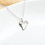 【Angel & Me】Shark Tooth s925 sterling silver necklace Birthday gift, , large