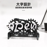 【上手家居】旋轉營業中掛牌 黑色(營業中立牌/營業中/營業掛牌/營業牌/休息中掛牌), , large