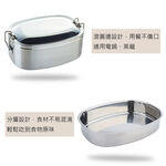 PERFECT 理想牌 極緻316不鏽鋼方形雙層便當盒 16cm高-Leidea樂德兒, , large