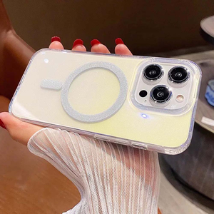【山水之寶】iphone 16/16plus/16pro/16promax 手機殼 防摔殼 幻鑽極光磁吸防摔殼