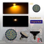 哈雷專用 LED方向燈燈泡 P21W 1156 黃光 48晶 SMD LED 哈雷子彈型燈具專用【PA LED】, , large