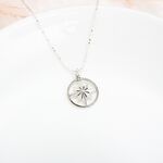 【Angel & Me】Lucky Large Compass Hope s925 sterling silver necklace birthday gift, , large