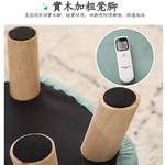 創意動物造型實木兒童小矮凳小狗綠色, , large