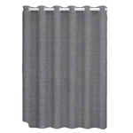 Thickened Roman-style shower curtain (180cm wide x 200cm high) made of imitation linen polyester fabric with large perforations, suitable for Nordic and waterproof applications., , large