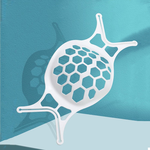 Pack of 200 SH02 Silicone Breathable 3D Mask Support Frame, 白, large