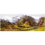 【御畫房】山谷溪流 國家一級畫師手繪油畫60&times;120cm(VF-40), , large