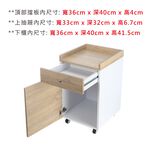 【HomeMax】Calin 卡琳置物櫃/沙發邊桌/文件櫃/檔案櫃/活動櫃/床頭櫃/免運費/台灣生產/D01-007WH, , large