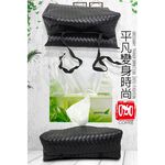 GS MALL 車用面紙盒 車用面紙盒 魔鬼氈面紙盒 菱格紋面紙盒 面紙盒 面紙 衛生紙收納 車用收納, , large