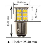 【PA LED】1157 BAY15D 雙芯 49晶 5630 2835 SMD LED 橘光 黃光 方向燈 角燈 小燈, , large