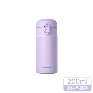 樂扣簡約彈蓋迷你保溫杯200ml-薰衣草紫