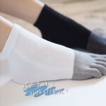 [凱美棉業] 6雙組 MIT台灣製 平面式低筒竹炭五趾襪, , large