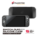 【FlashFire】Switch OLED果凍矽膠防撞保護套-黑 Switch OLED版專用, , large