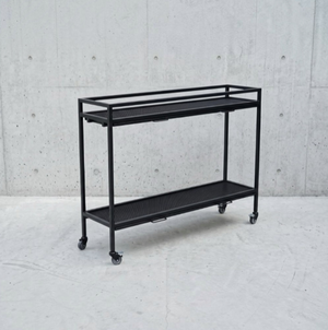 【 SHAONIANNA.TW 】大型雙層排水植栽推車｜網格層板・雙水盤・四輪｜150&times;45&times;120cm