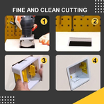 Woodworking chisel and hole-making tool (square), , large