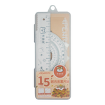 15cm Aluminum Alloy 4-Piece Ruler Set &ndash; Orange, , large