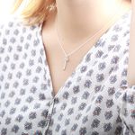 【Angel & Me】Key of love Key 925 sterling silver necklace Valentine Day gift, , large