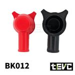 《tevc》BK012 電瓶保護 絕緣保護套 橡膠套 防塵蓋-紅色, 紅, large