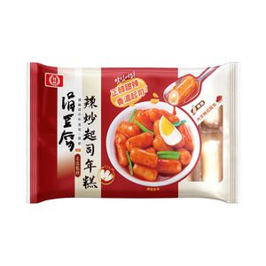 Spicy fried tofu and cheese rice cake
