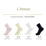 【富立金】4入組-薄款甜美簍空細針襪(L376 細針 透氣 中筒), , large