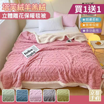 【京都手祚】買一送一 塔芙絨雕花羊羔絨/兔毛羊羔絨保暖毯被｜多款任選｜羊羔絨毯｜兔毛毯｜蓄熱保暖被｜多功能冷氣毯｜加厚法蘭絨｜秋冬換季保暖被推薦, , large