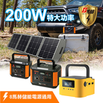 【8馬赫】200W 折疊式手提太陽能板 (戶外露營 限電 停電), , large