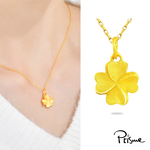 【Prisme Gold】黃金項鍊 幸運草 鍊墜項鍊 (金重：約0.08錢&plusmn;0.03), , large